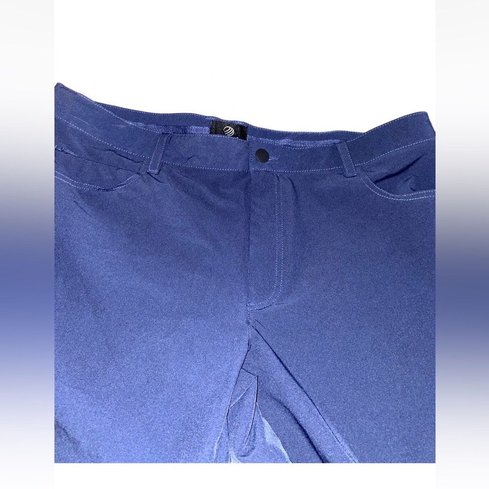 MPG Sport Polyester Pants Straight Leg DARK NAVY-BLUE Size 38 x 32 EUC P10
